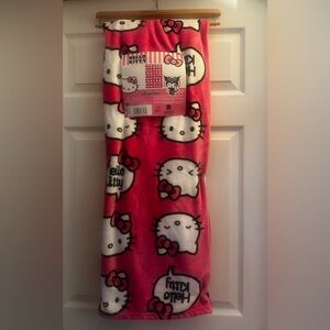 NWT Hello Kitty blanket pink bow super soft 50 x 70 throw